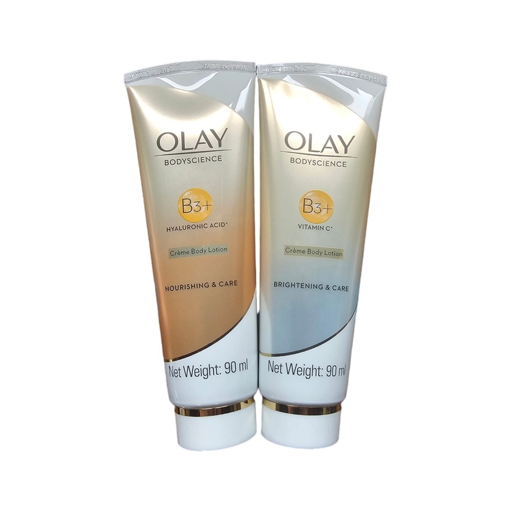 2‎ OLAY BODYSCIENCE B3+ Hyaluronic Acid Creme Body Lotion & Niacinamide Vit C